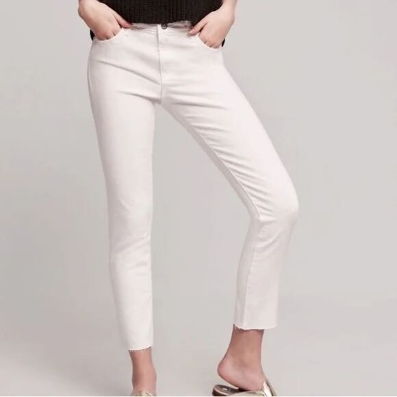 AG Stevie White Skinny Jeans Sz 27 - Picture 1 of 10